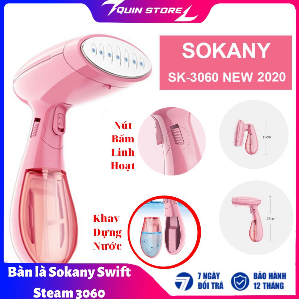 BÀN LÀ HƠI NƯỚC CẦM TAY SOKANY BÀN ỦI HƠI NƯỚC