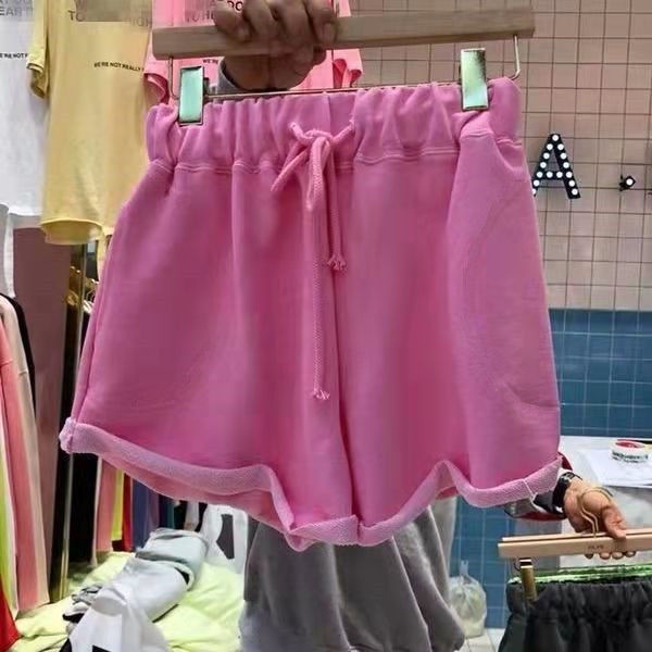 Jiashucheng Quần Short Thể Thao Lưng Thun Ống Rộng Thời Trang Năng Động Cho Nữ