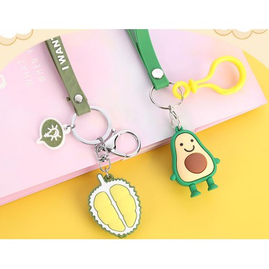 Móc khoá  sầu riêng có tag MKDT48 móc khoá sữa chua yakult cute móc khoá dễ thương