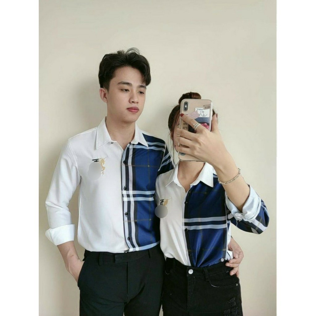 Áo sơ mi cặp đôi CỰC ĐẸP HOẠ TIẾT CARO DÀNH CHO CÁC CÁC BẠN TRẺ KB FASHION