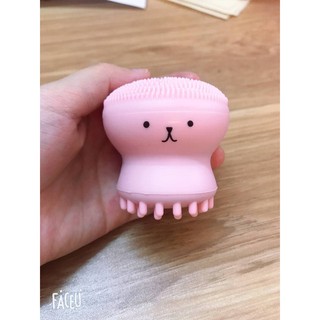 Cọ massage và rửa mặt bạch tuộc ( Màu hồng )