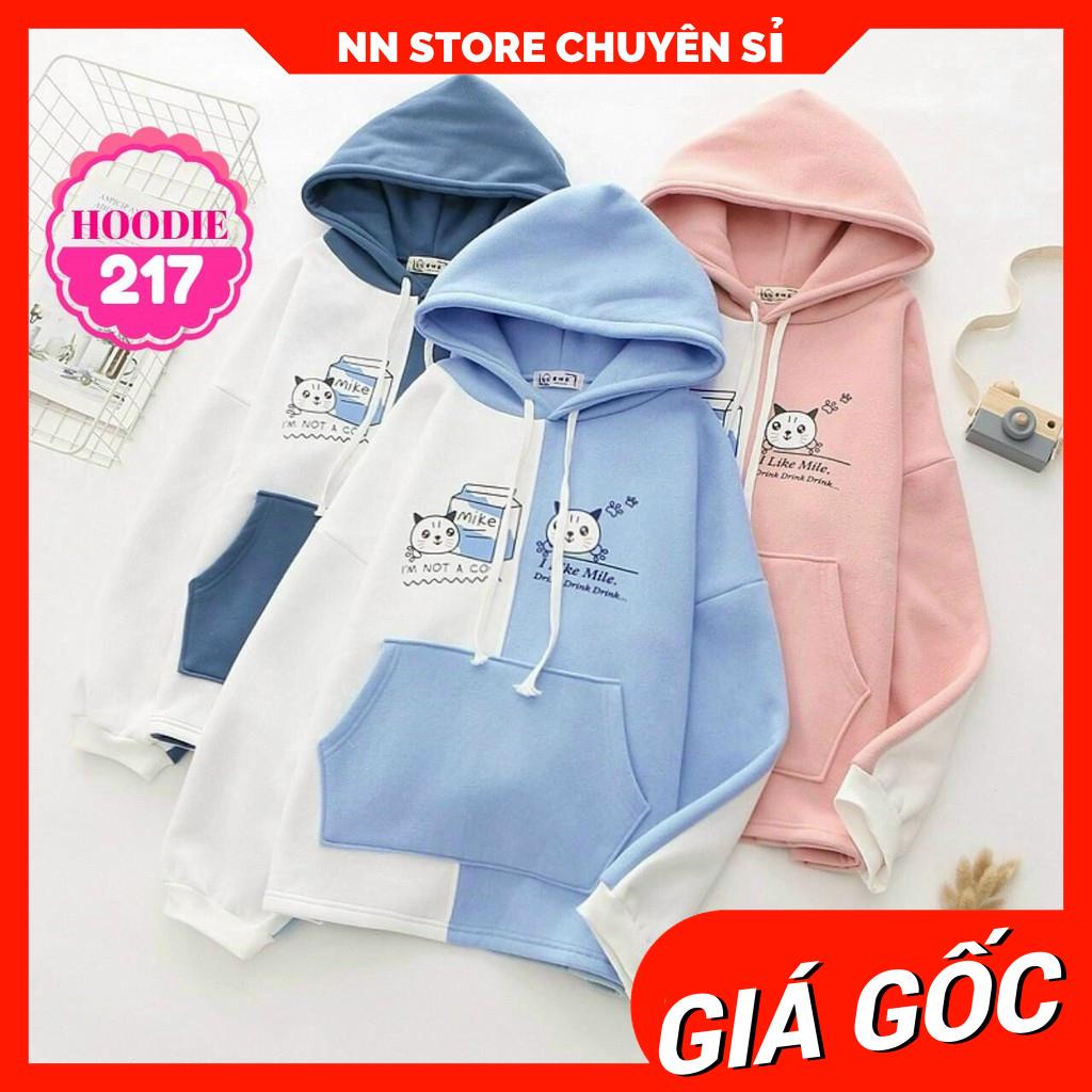 ÁO HOODIE PHỐI MÀU CỰC XINH AHD217 ⚡FREESHIP⚡100% ẢNH THẬT⚡ NN CHUYÊN SỈ - NN STORE