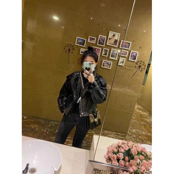 Jacket Da và dạ Tweet chất đẹp lên Form hack dáng