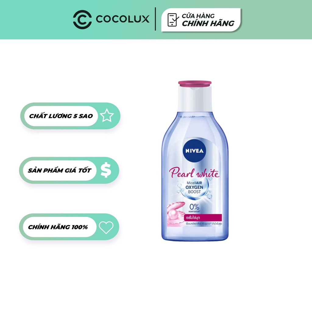 Nước tẩy trang Nivea tinh chất ngọc trai sáng da[COCOLUX]