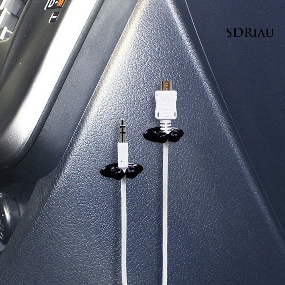 Set 8 kẹp cố định dây cáp tiện dụng cho xe hơi