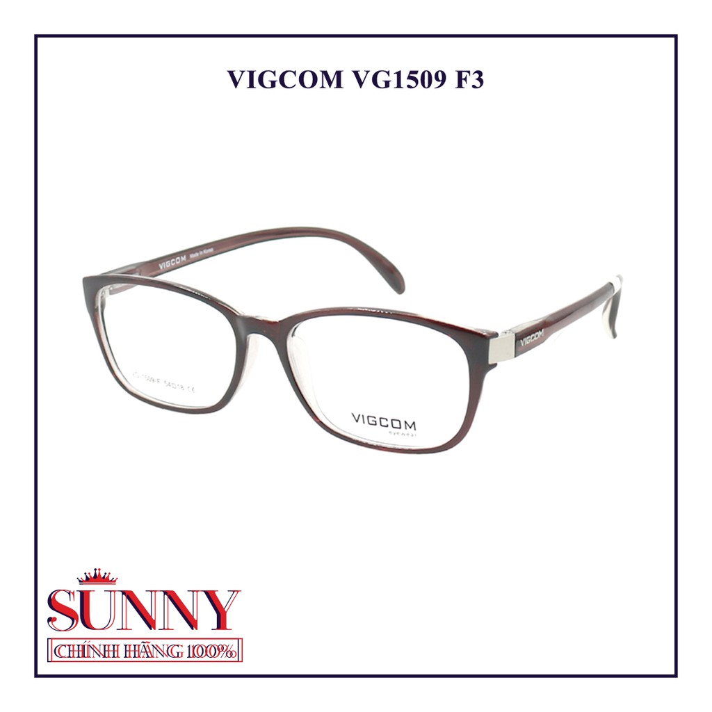 Gọng kính Vigcom VG1509  - - sp chính hãng, bảo hành toàn quốc, có kem tem chống hàng giả do bộ công an cấp