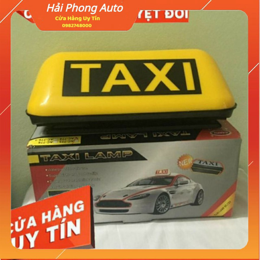 Mào TAXI  đế nam châm -cỡ to 35cm 2 màu nàng và trắng