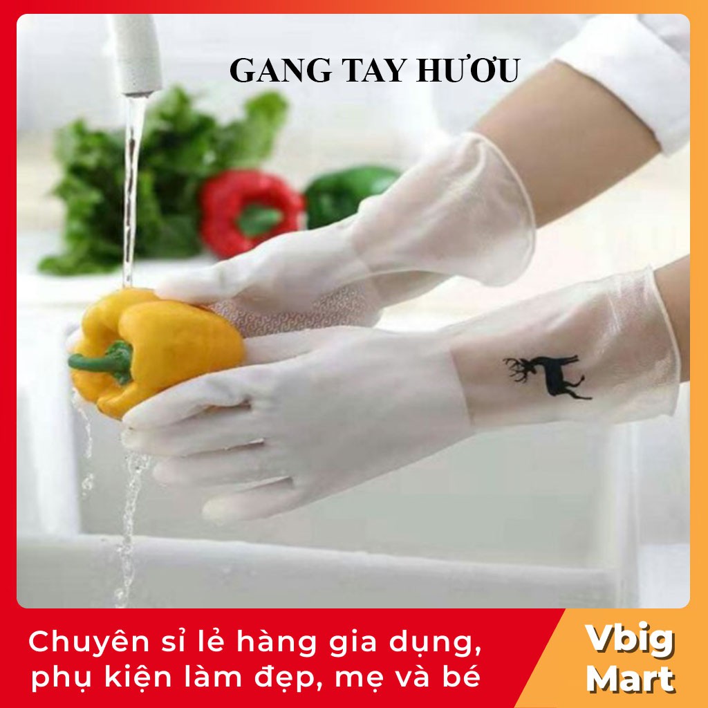 Găng tay siêu dai hình hươu Vbig Mart