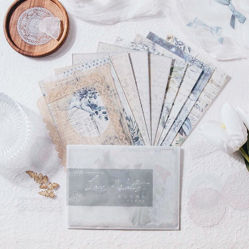 Bộ 30 miếng dán trang trí sổ tay phong cách retro DIY