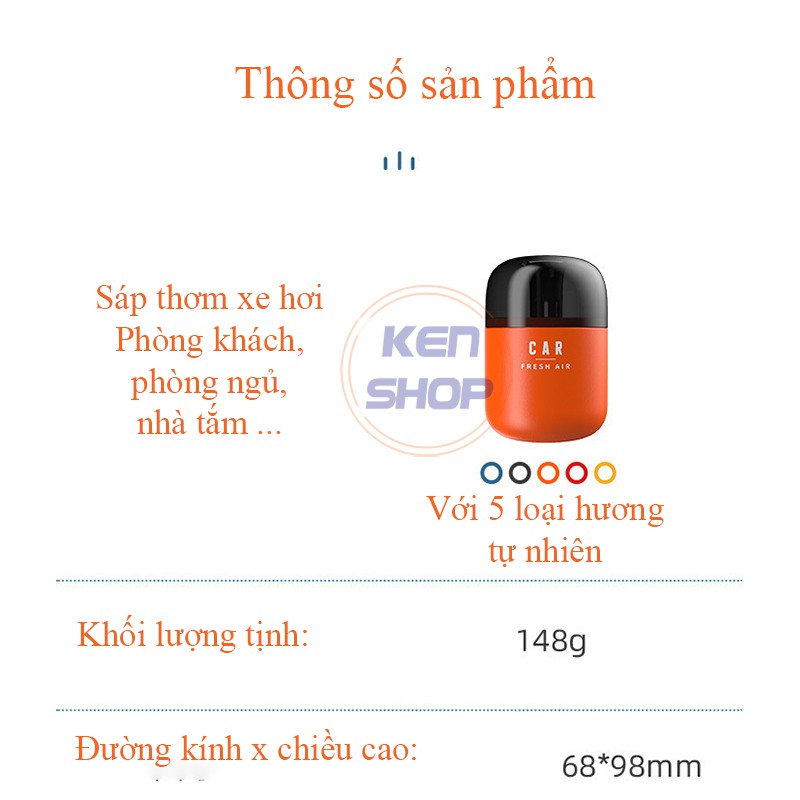 Sáp Thơm Nước Hoa Ô Tô , Phòng khách, phòng ngủ,p tắm,... Khử Mùi Xe Hơi Cao Cấp - Hương liệu tự nhiên, an toàn sức khỏe