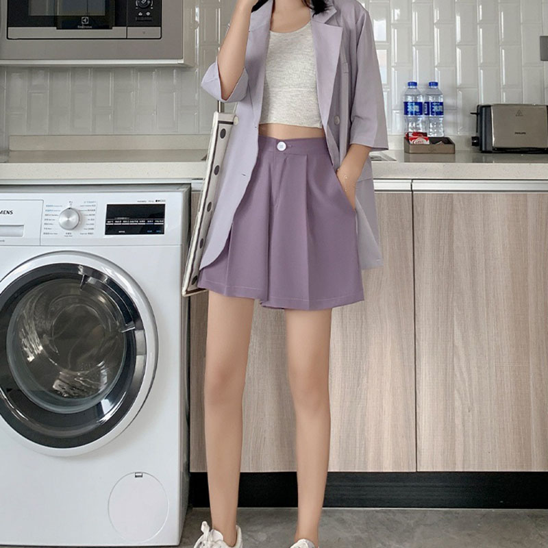 Quần Short Nữ Lưng Cao Thời Trang Hàn