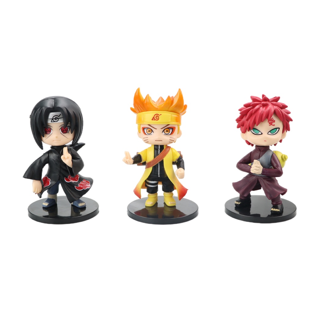 Mô hình để bàn 6 nhân vật Naruto phong cách ChiBi cao 11cm - NTR03A