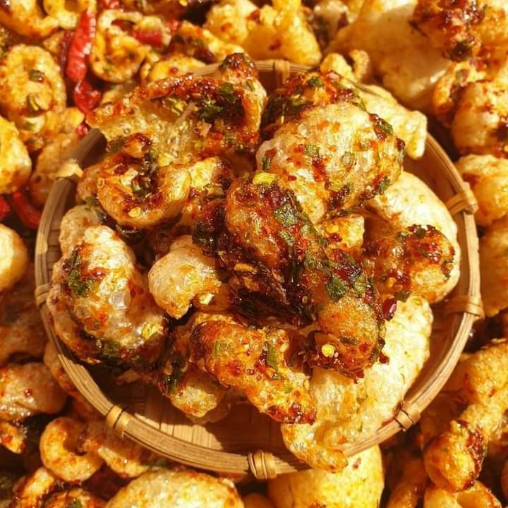 Da heo mắm hành/ da heo cháy tỏi muối ớt giòn đậm vị - túi 400g