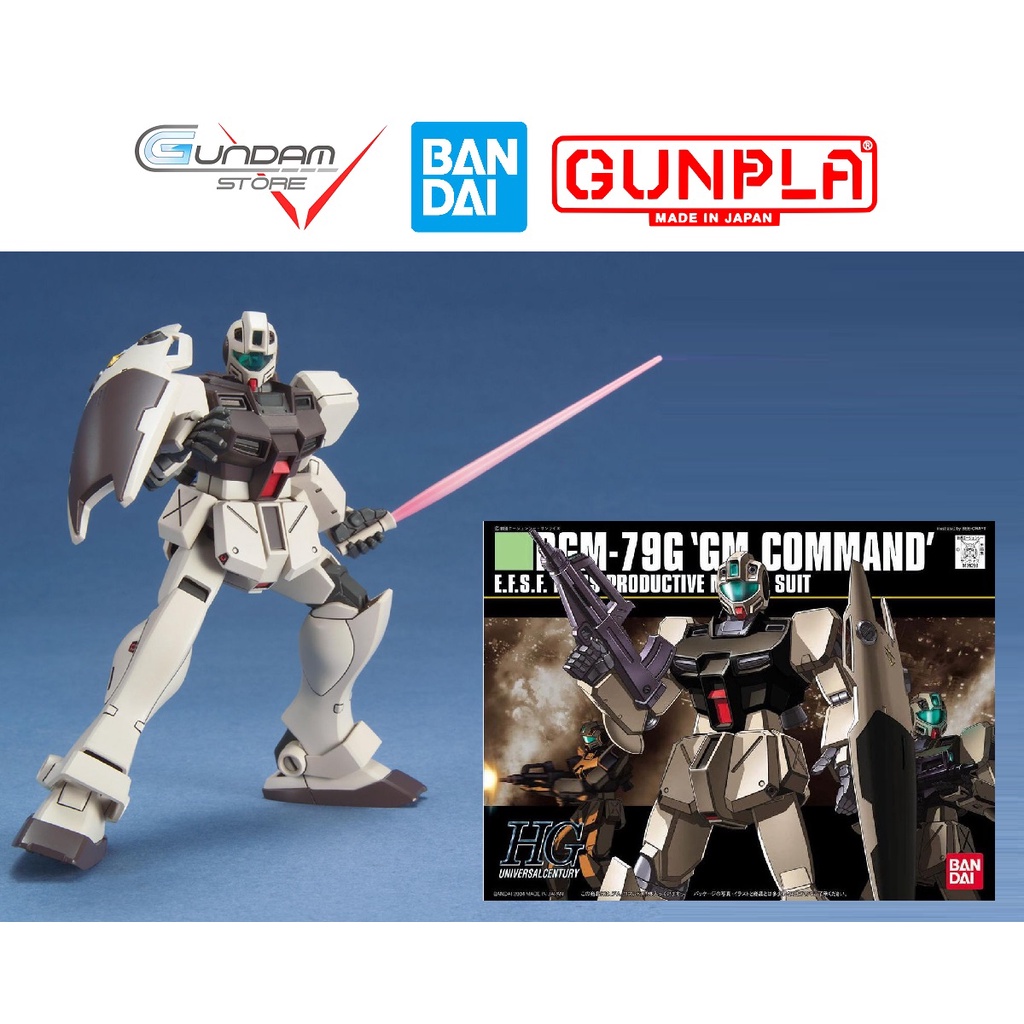 Mô Hình Gundam HG GM COMMAND RGM-79 Bandai 1/144 HGUC UC Đồ Chơi Lắp Ráp Anime Nhật