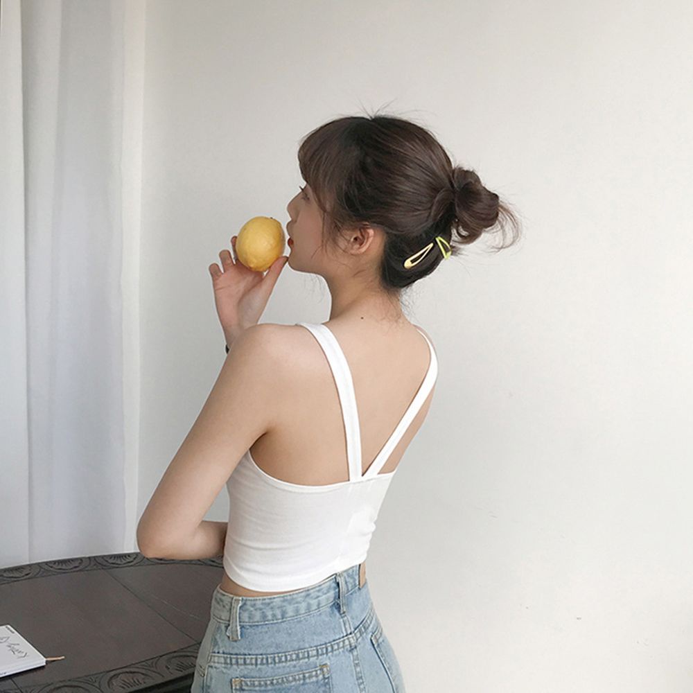 Áo lót thể thao hai dây có mút nâng ngực nhiều màu sắc thời trang cho nữ