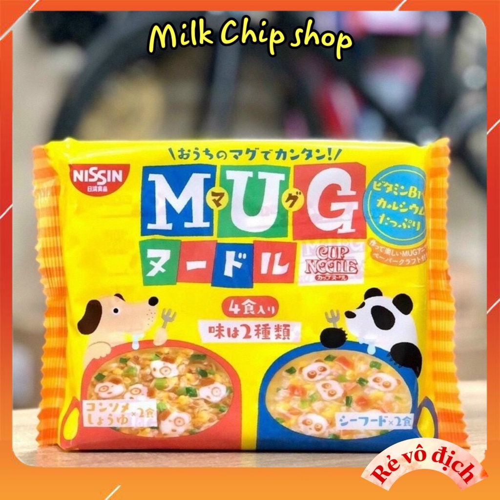 Mì Mug Nhật Bản ăn dặm cho bé trên 1 tuổi NA24 Milk Chip shop