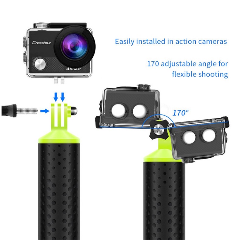 Gậy Cầm Tay Chống Nước Thông Dụng Cho Gopro Hero 5 4 3 Xiaomi Yi Action Camera 2 4K