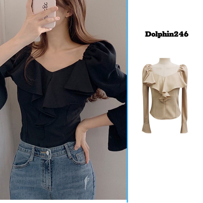 Áo sơ mi kiểu Hàn Quốc đẹp tiểu thư bánh bèo nữ bigsize form rộng đẹp kiểu công sở tay dài  M-6