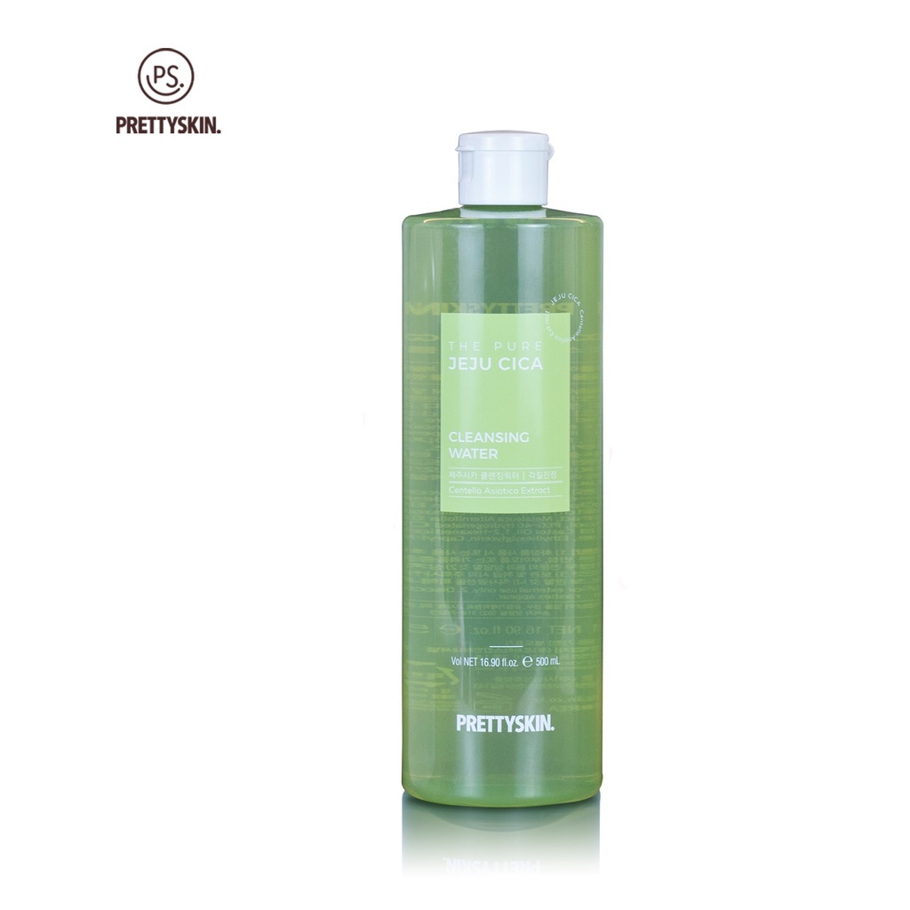 Tẩy trang Rau Má Pretty Skin The Pure Jeju Cica Cleansing Water 500ml