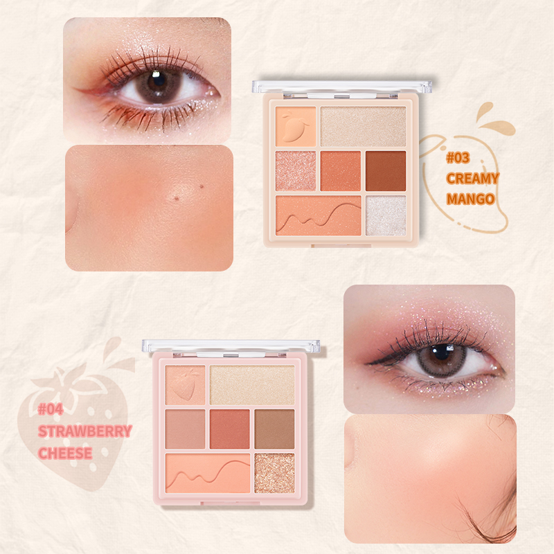 Bảng Phấn Mắt / Má Hồng / Bắt Sáng 3 Trong 1 Focallure 7 Màu