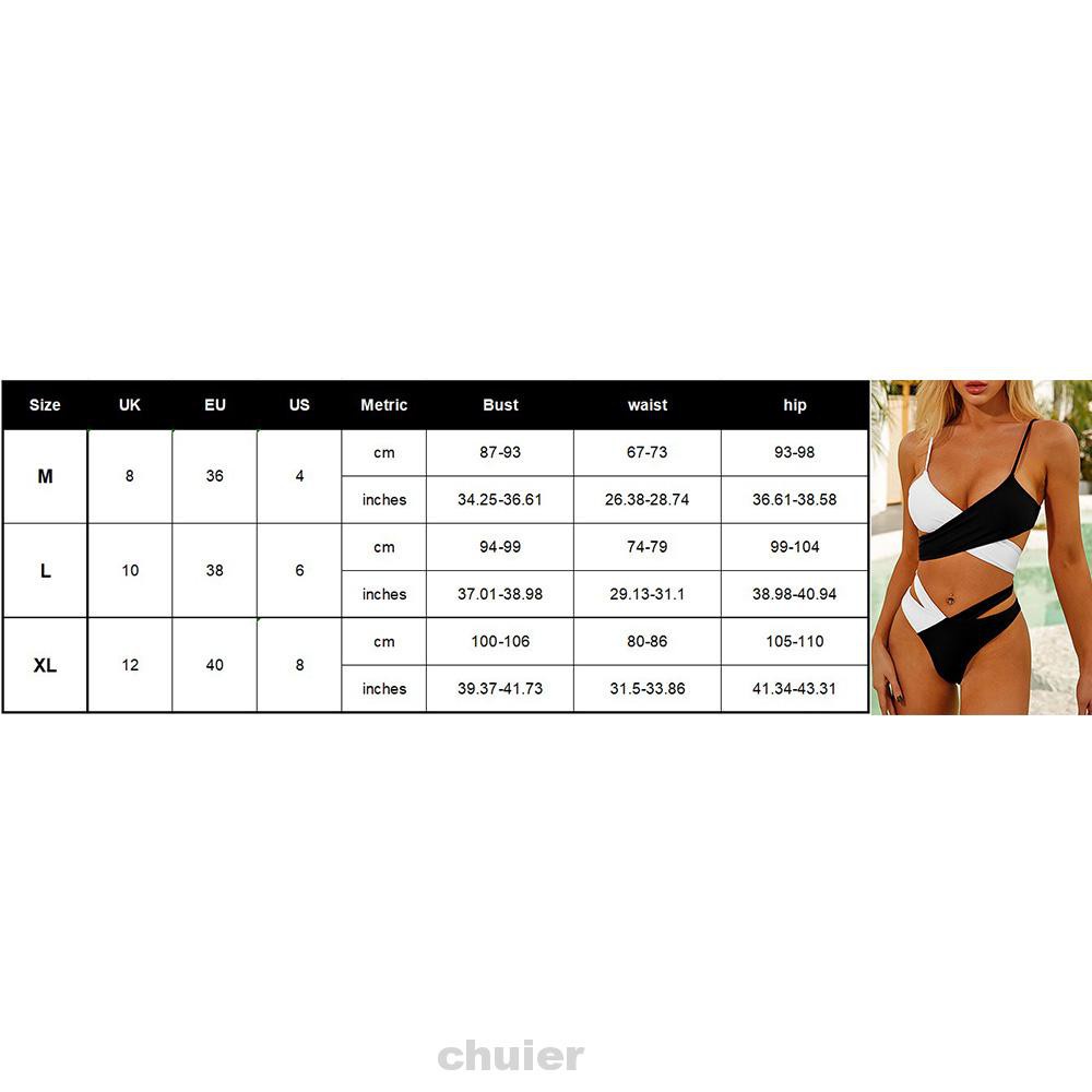 Bộ Đồ Bơi Bikini Hai Mảnh Cổ Chữ V Lưng Cao Mềm Mại Gợi Cảm Cho Nữ | BigBuy360 - bigbuy360.vn