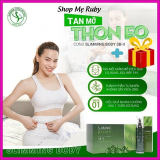 Bộ ủ nóng tan mỡ slimming body chính hãng đai nịt bụng giảm mỡ siết gọn eo thon