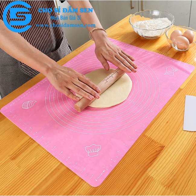 Thảm Nhào Bột , tấm cán Bột Silicone Làm Bánh Chống dính, Tấm lót cách nhiệt, dụng cụ nhà bếp G308-ThamCanBot