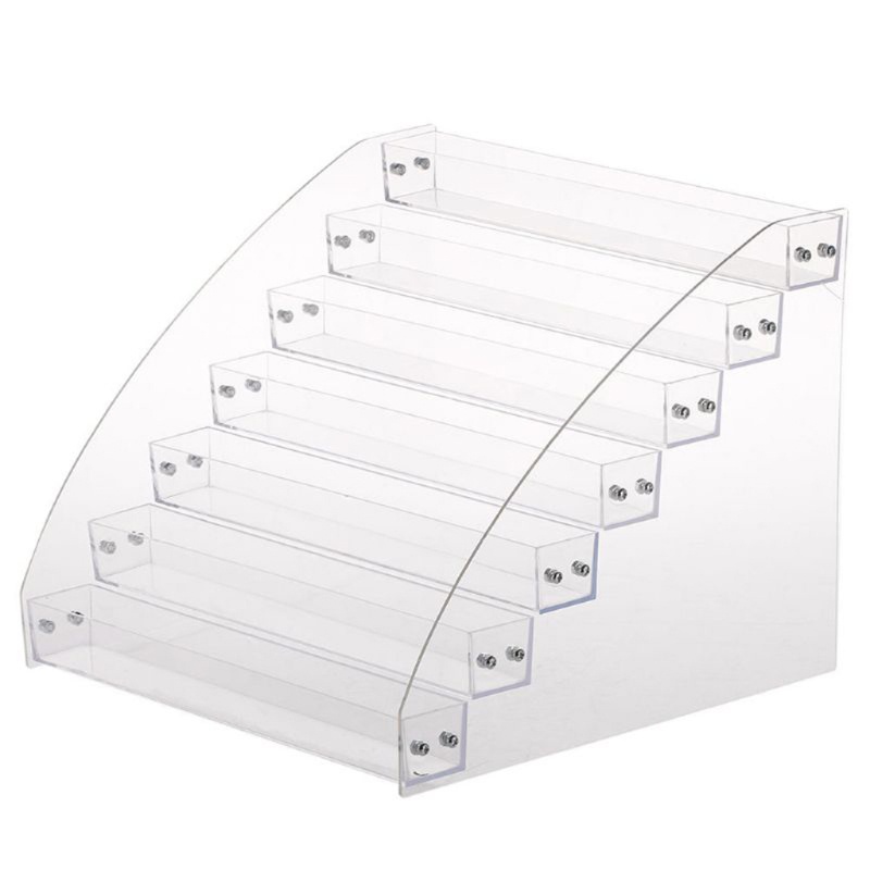 [Hàng mới về] Giá đỡ trưng bày lọ sơn móng tay bằng acrylic màu trong suốt thiết kế 2-7 tầng