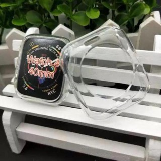 Ốp silicon trong suốt bảo vệ apple watch SR4.