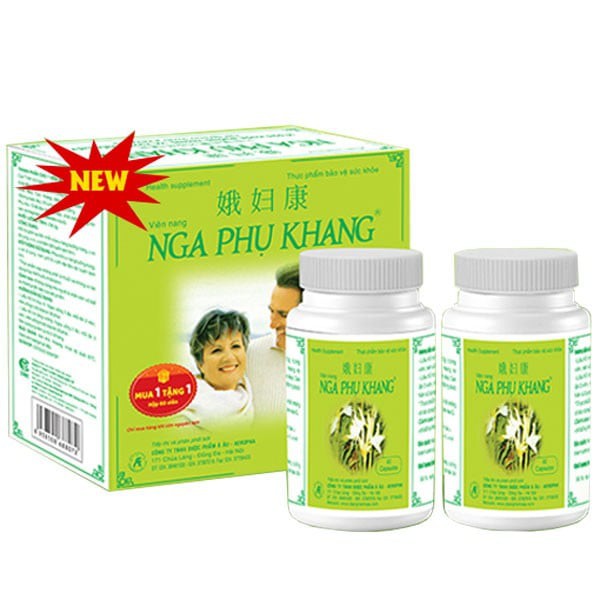 Nga Phụ Khang-Mẫu mới tiết kiệm hơn - giảm U xơ tử cung, u nang buồng trứng (lọ 360 viên tặng kèm lọ 60v)