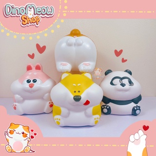 Squishy thú mập ú dễ thương: cún Shiba, thỏ răng sún, panda, mông cún
