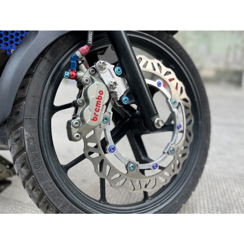 Full bộ heo dầu trước Suzuki Satria Raider Fi