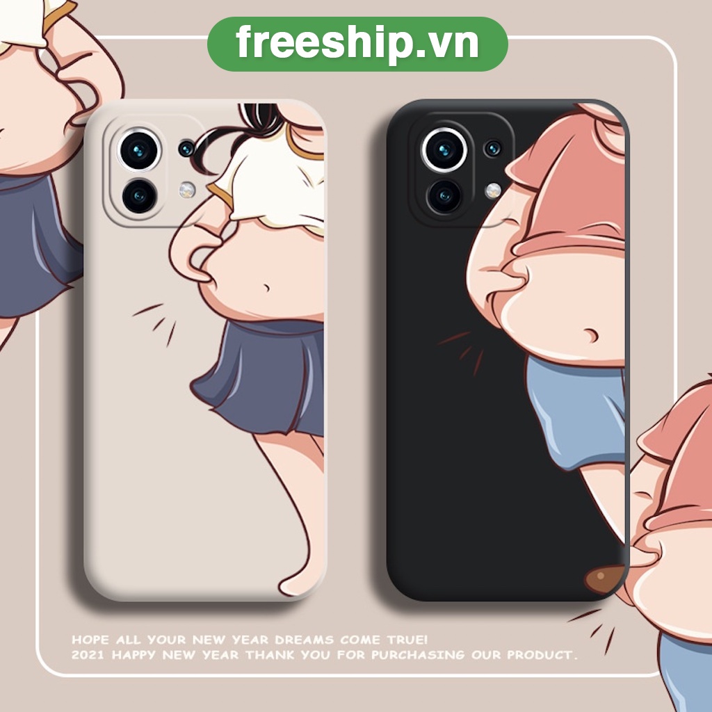 Ốp iphone cạnh vuông cặp đôi bụng béo ốp lưng iphone 6/6splus/7/7plus/8/8plus/x/xr/xs/11/12/13/pro/max/plus/promax