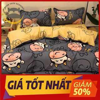 🔥🔥Bộ chăn ga gối cotton 4 món [hàng hot] PLA19