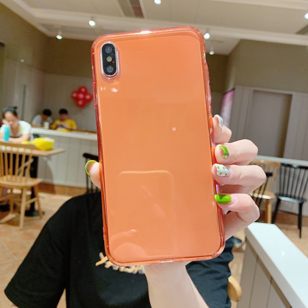 Vỏ điện thoại khung chống sốc trong suốt cho ốp lưng iPhone SE 2020 7 8 6s Plus 11 Pro X XR XS Max Nắp rắn silicon TPU mềm