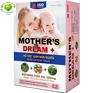 Viên uống Mother's Dream + ( bổ sung vitamin khoáng chất, và chống nôn nghén cho bà bầu)
