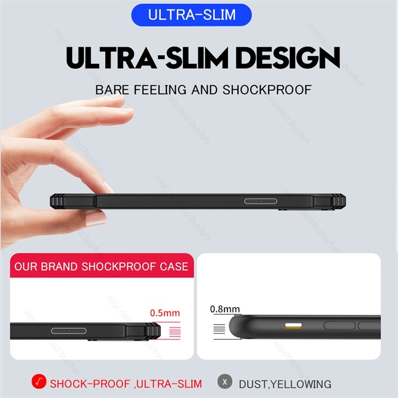 Ốp Điện Thoại Acrylic Trong Suốt Chống Sốc Cho Xiaomi 12 T 12T Pro Lite Case Mi 12Lite 12Pro Light 5G