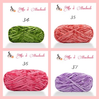 Len Nhung Chenille siêu mềm mịn (Mã 21 đến 32)