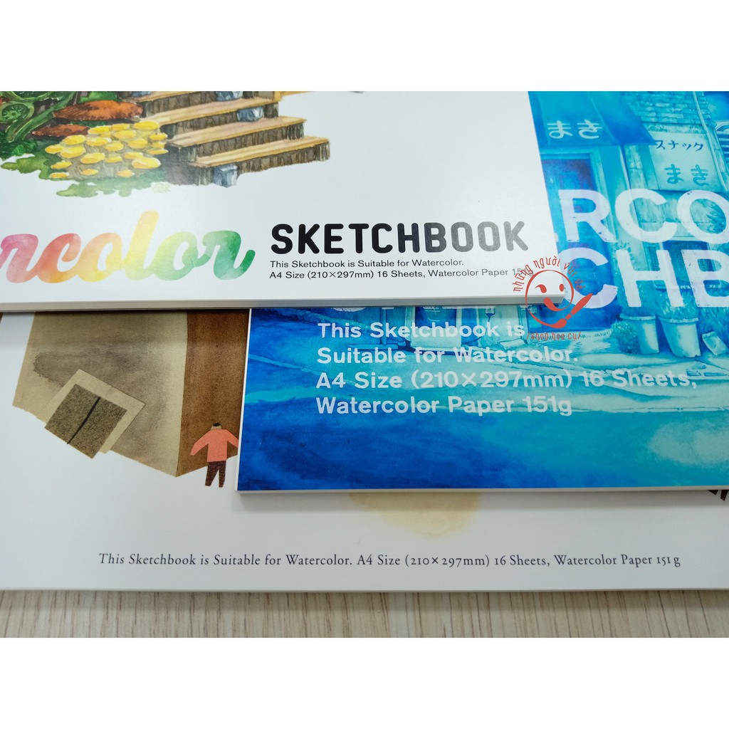 TẬP VẼ MÀU NƯỚC SKETCHBOOK HOLBEIN