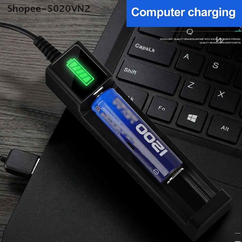 Cục sạc pin Li-ion 18650 1 ngăn nhanh chóng an toàn thông minh