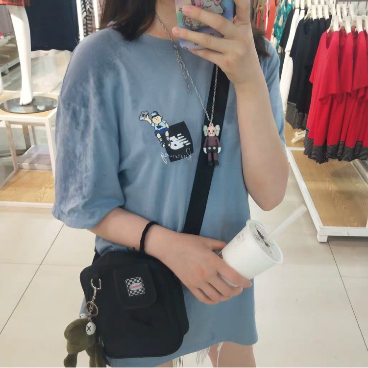 Vòng Cổ Gắn Mặt Búp Bê Sesame Street Đáng Yêu Phong Cách Hàn Quốc C241