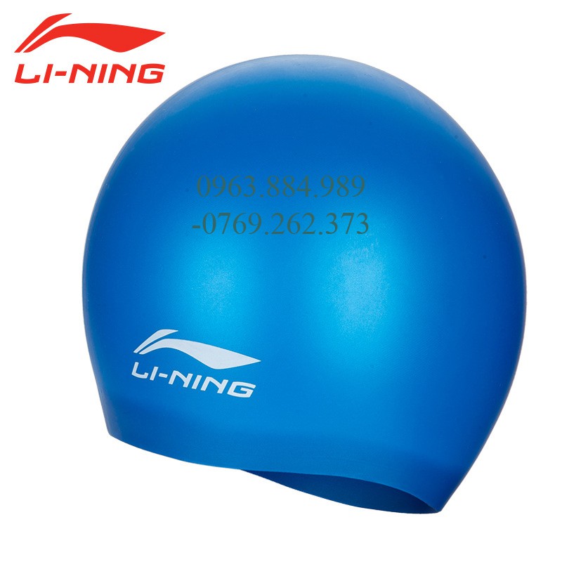 Chính hãng - Mũ bơi M.02 chất liệu cao su cao cấp thương hiệu thời trang thể thao nổi tiếng Li-Ning