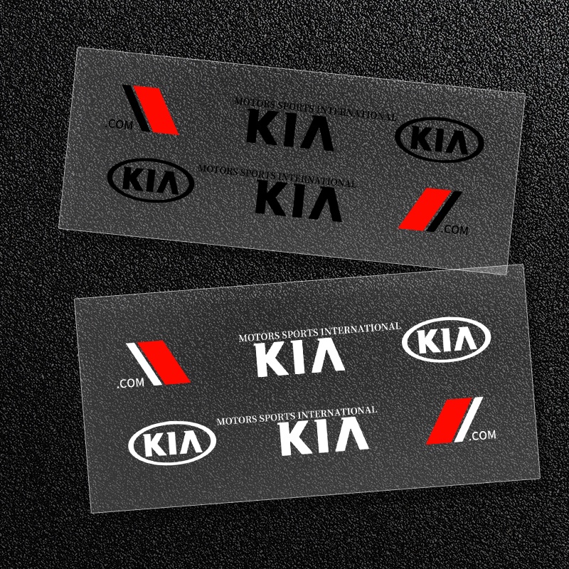 Bộ 2 Miếng Dán Logo Trang Trí Cửa Xe Hơi KIA K2 K3 K5 Rio Soul Carens Optima Forte Pregio Cerato Sedona Niro KX3