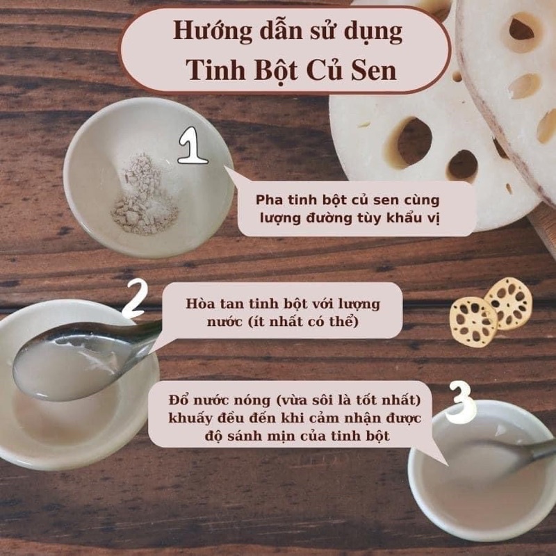 Tinh bột củ sen nguyên chất hũ 300g