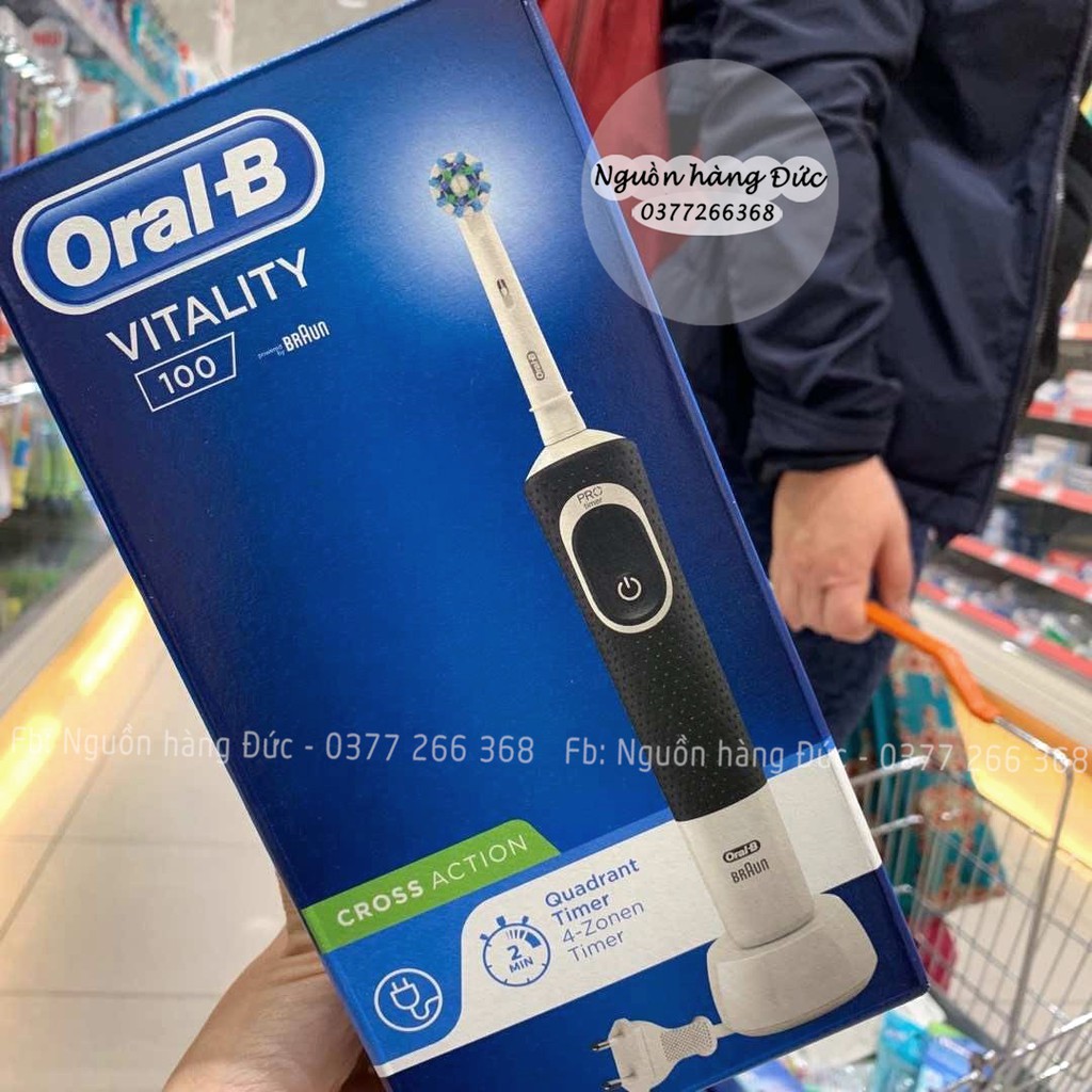 Bàn chải điện Oral B nội địa Đức  VITALITY, PRO 600, PRO 700 made in Germany - Nguồn hàng Đức