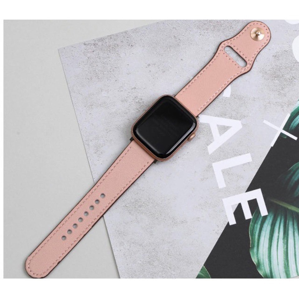 Dây da pu dành cho Apple watch series 1/2/3/4/5/6/SE...