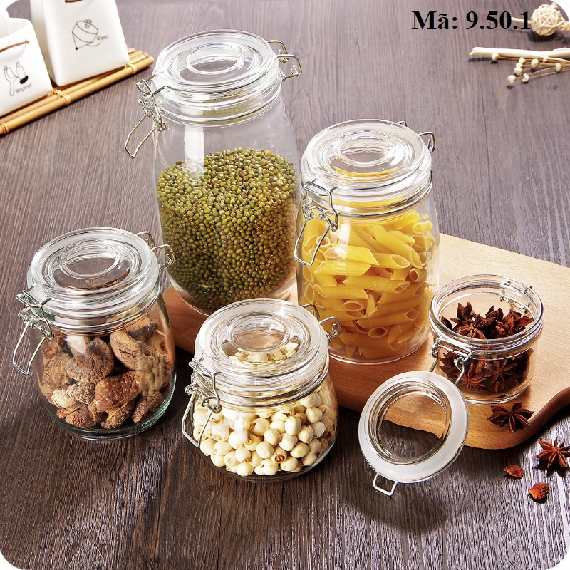 Hũ thủy tinh đủ các kích cỡ muối dưa, ngâm nước sấu, đựng nước hoa quả 9.50.1