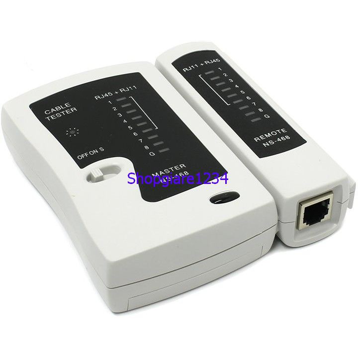 Bộ test cáp mạng XT-468A [TẶNG PIN 9V]. Hộp kiểm tra dây mạng RJ45 RJ11 - HÀNG CHÍNH HÃNG