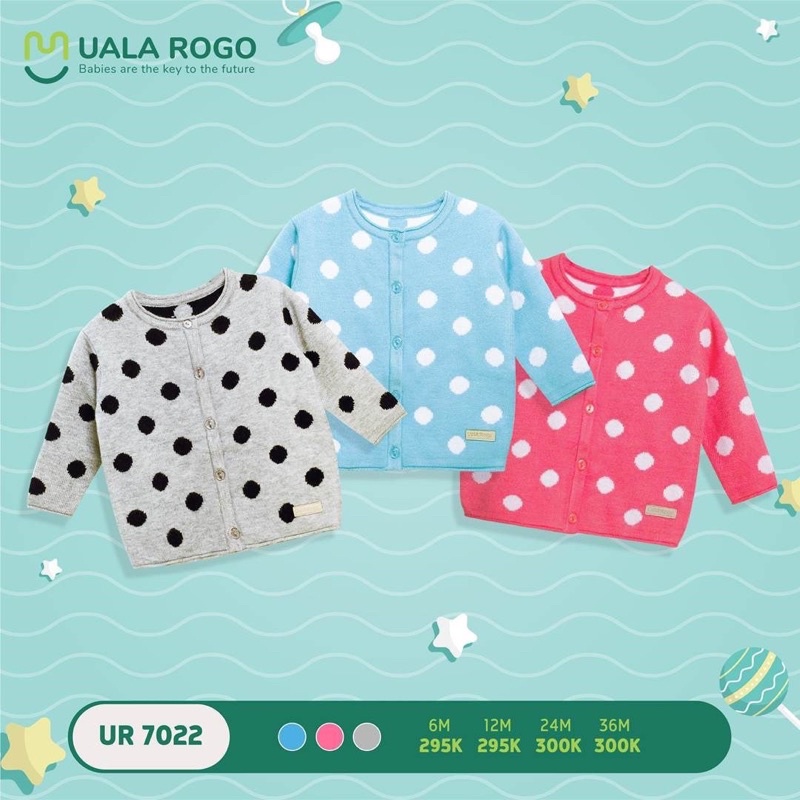 [UALAROGO] Áo khoác len chấm bi UR7022