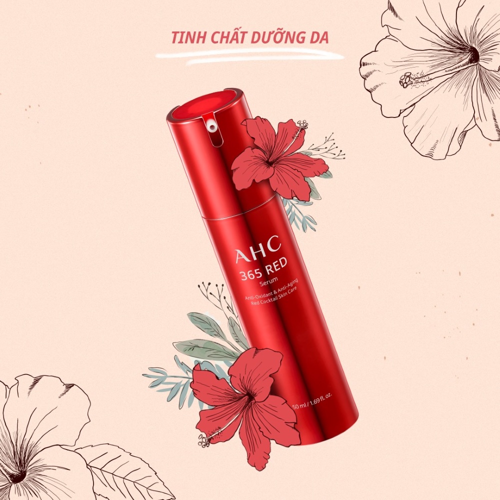 Tinh Chất Chống Lão Hóa Làm Sáng Da AHC 365 Red Serum 50Ml